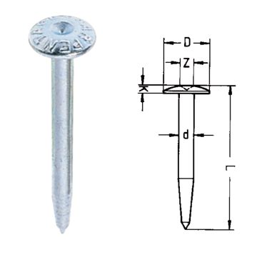 Repères 10ZS avec inscription ARPENTAGE. L : 75mm - Diam : 9mm 