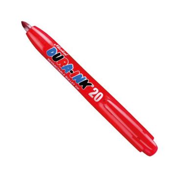 12 Feutres Dura-ink pointe fine rétractable rouge  
