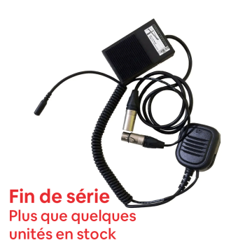 KIT GRUE MICRO + PÉDALE POUR EMETTEUR KENWOOD TK 