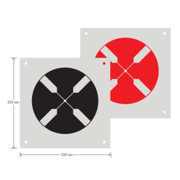 Cible de marquage au sol avec cercle 350x350 mm - RSL532